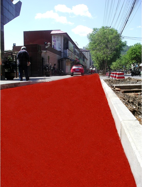 承德市桃李街非機(jī)動車道